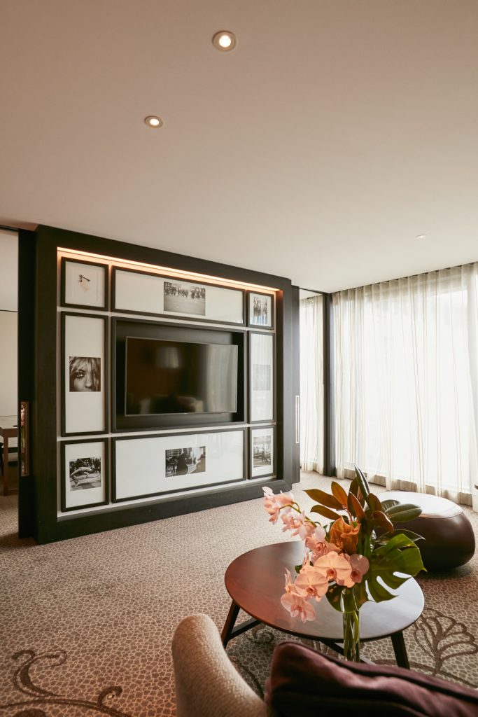 Interior of hotel room