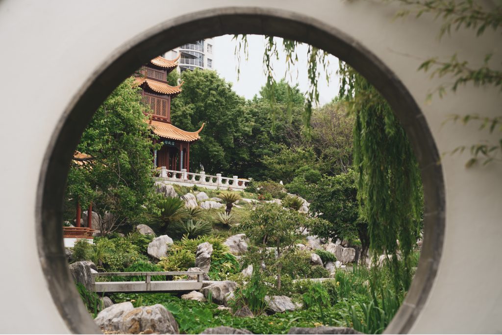 The peaceful and scenic grounds of the Chinese Garden of Friendship in Chinatown, Darling Harbour.