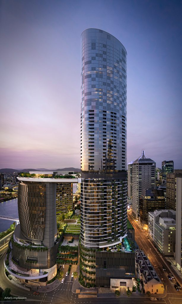 Renders of QW Residences at The Queen's Wharf Brisbane