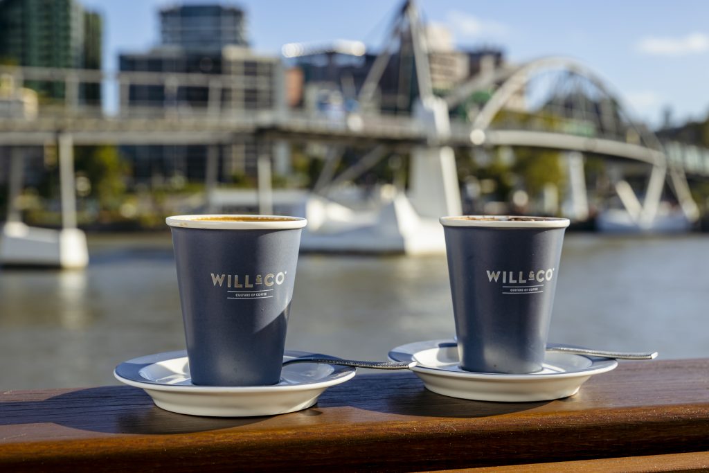 Morning coffee at Will & Flow