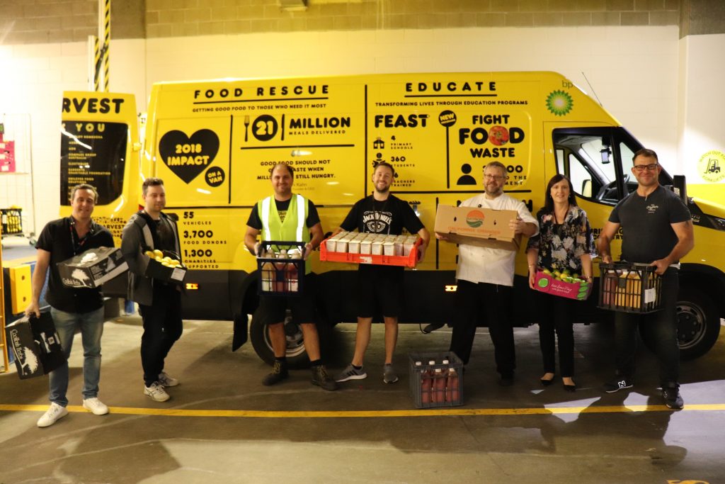 Oz Harvest loading up donations from The Star